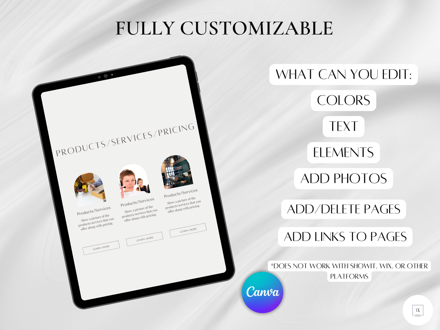 Fully Customizable. What You Can Edit. Canva Website Template. Small Business Website. Neutral. Boho. Aesthetic. 10 Pages. Browns. One-Page Website. Landing Page