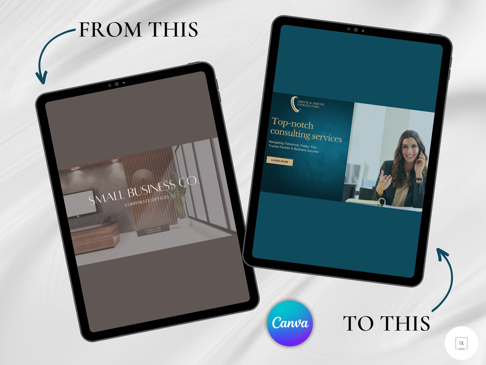 Comparison Page of How You Can Turn Website Into A Whole New Website. Canva Website Template. Small Business Website. Neutral. Boho. Aesthetic. 10 Pages. Browns. One-Page Website. Landing Page